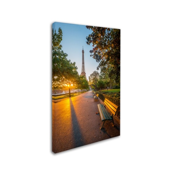 Mathieu Rivrin 'Crazy Morning Light Paris' Canvas Art,16x24